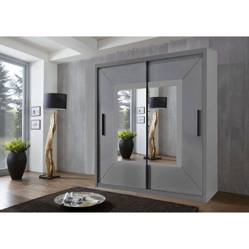 Photos - Wardrobe  Venice Sliding Door  In 3 Size 3 Color(203 cm, Grey)