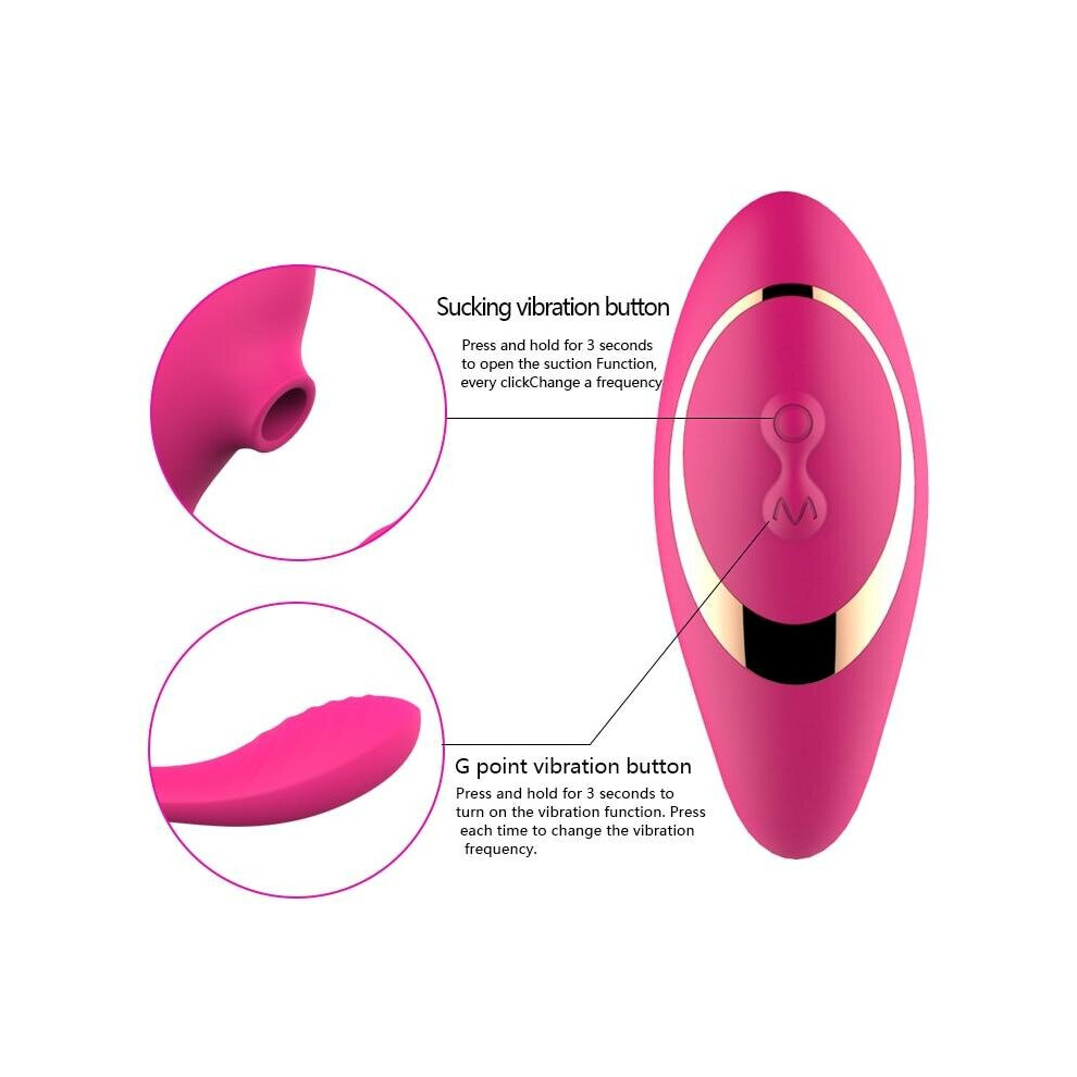 Pink) Sucking Clitoris Vibrator Oral Tongue Wearable G-Spot Clit  Stimulation on OnBuy