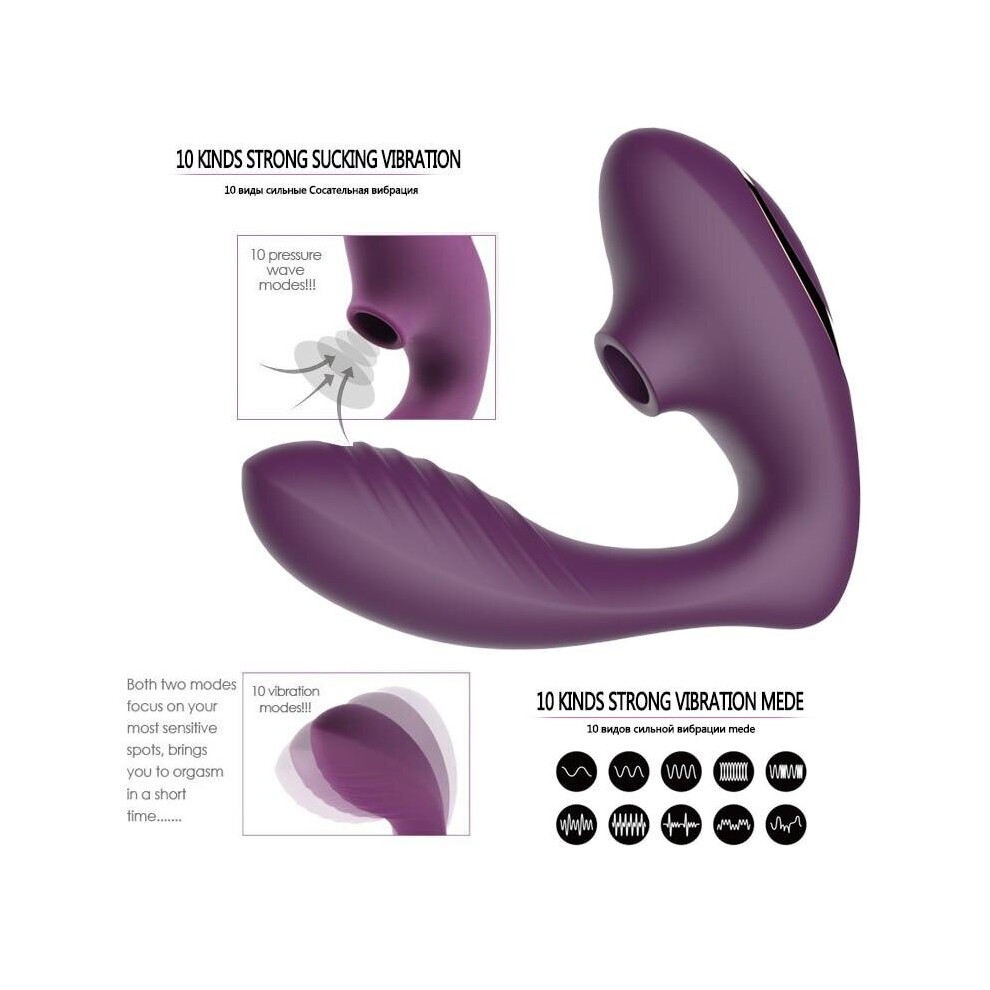 Pink) Sucking Clitoris Vibrator Oral Tongue Wearable G-Spot Clit  Stimulation on OnBuy