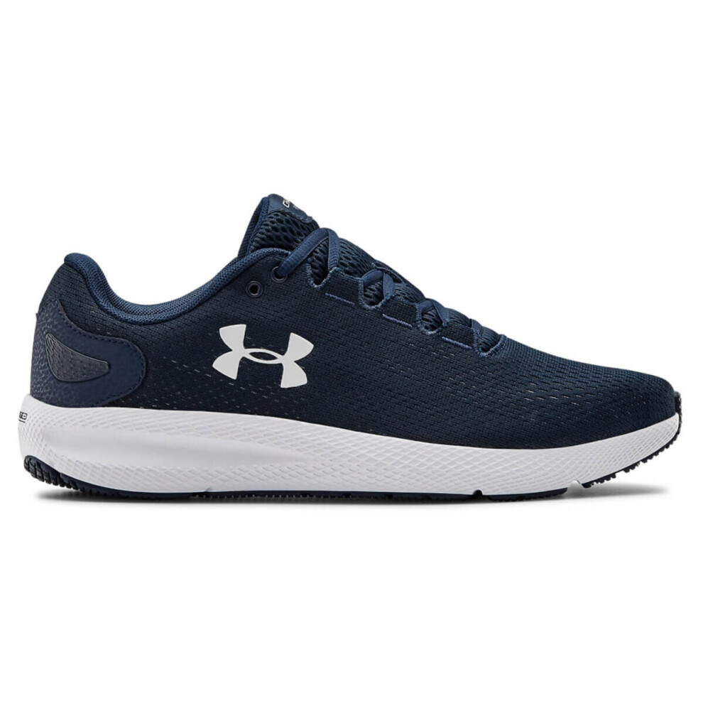 (UK 9.5, Academy) Under Armour Mens Charged Pursuit 2 Cushioned Trainers Running Shoes