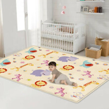 2Side Baby Kids Play Mat Soft Crawling Cartoon Tappeto impermeabile
