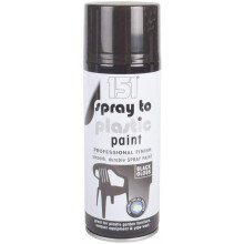 151 Spray To Plastic Paint Black Gloss Smooth Durable Perfect Finish