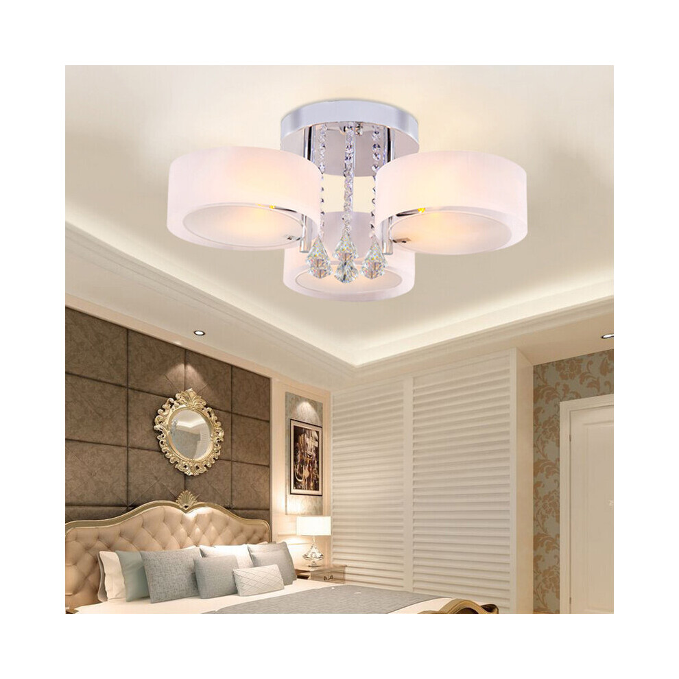 Chandelier Light Shade LED Crystal Ceiling Lights + Remote