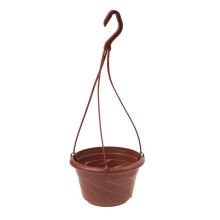 (Red) Plant pot holder garden hanging basket flower pot hook
