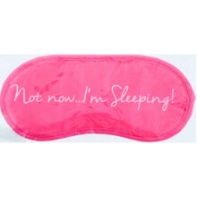 Barry M Eye Mask Soothing Relaxing De-Stress Satin Silk Soft Padded Travel Pink