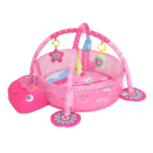 (Pink ) Baby Gym 3 in 1 Activity Play Floor Mat Ball Pit & Toys Babies Playmat