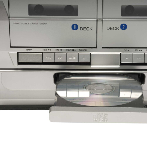 Denver Denver DAB / DAB+ Record Player Turntable, Cassette Player, CD Player HiFi with USB Recording & Memory Card Reader 2
