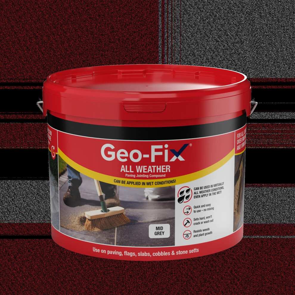 Geo-Fix Grey Geo Fix All Weather Paving Joint Compound Mid 14Kg