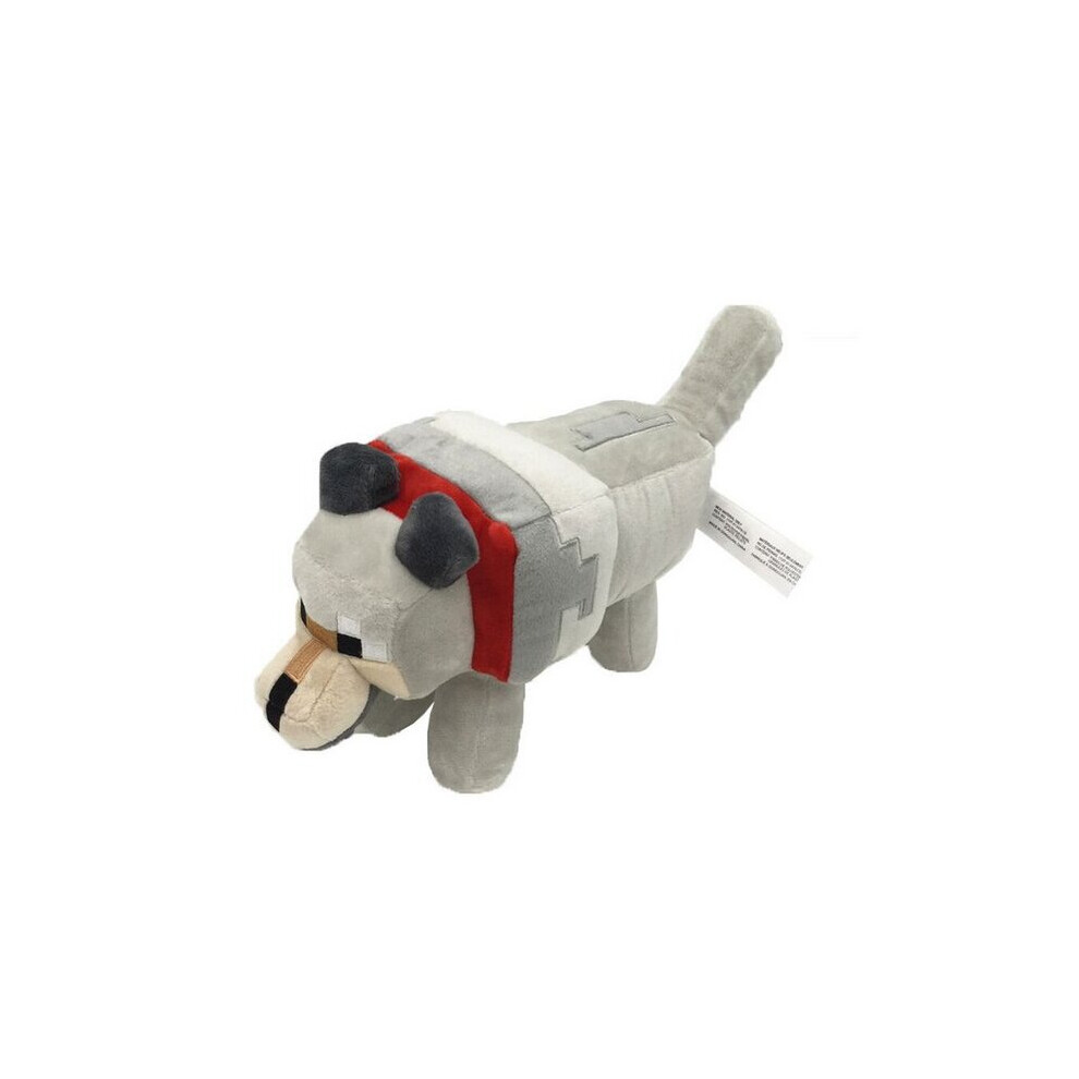 (Wolf-35cm) Minecraft Creeper Enderman Plush Toy Pixel Doll