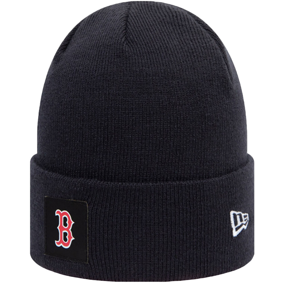 New Era Unisex Adults Boston Red Sox Team Logo Cuff Beanie Hat - Black