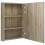 VidaXL vidaXL LED-Bad-Spiegelschrank Eichenoptik 50x13x70 cm 5