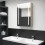 VidaXL vidaXL LED-Bad-Spiegelschrank Eichenoptik 50x13x70 cm 1