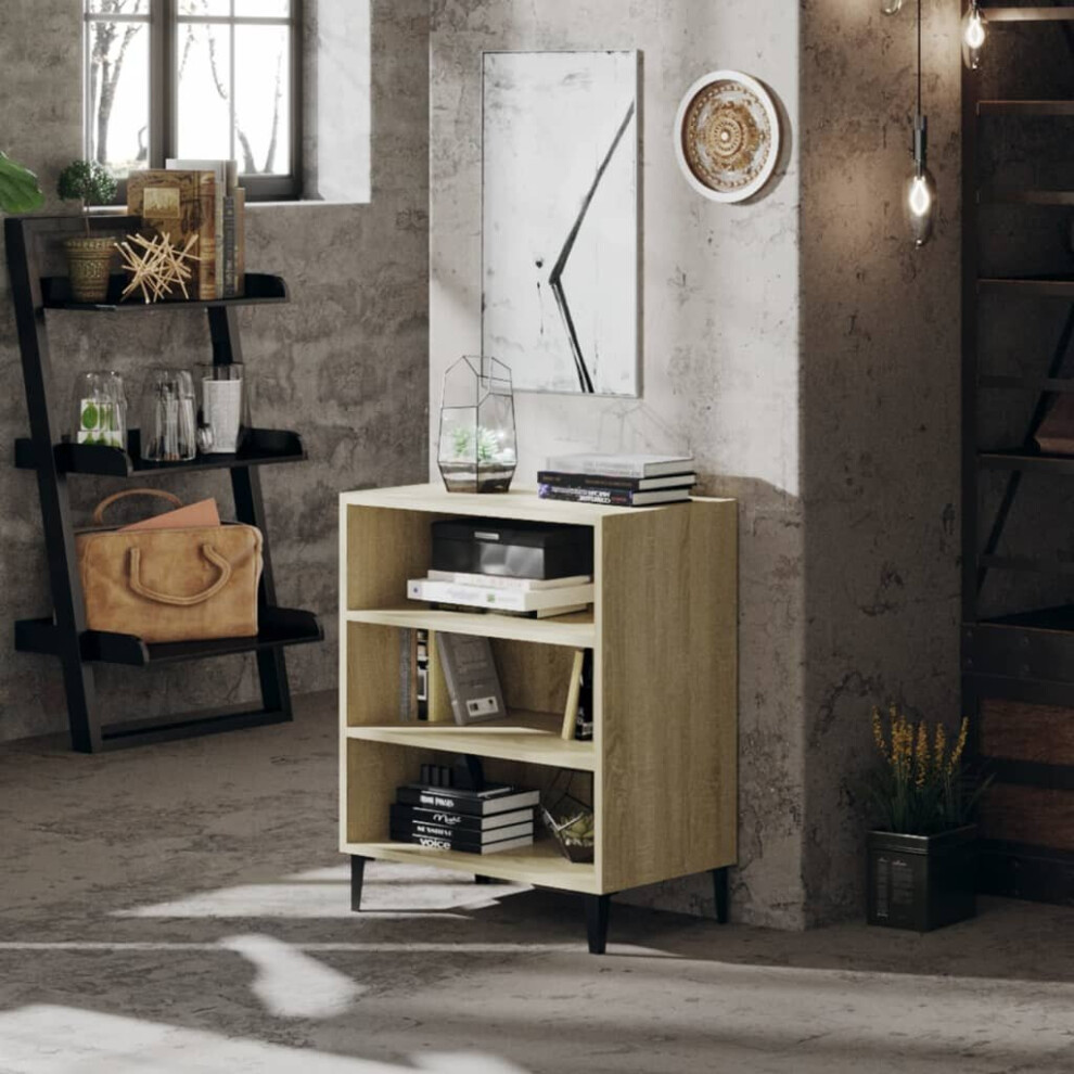 vidaXL Sideboard Sonoma Oak Engineered Wood Furniture Storage Cabinet Set