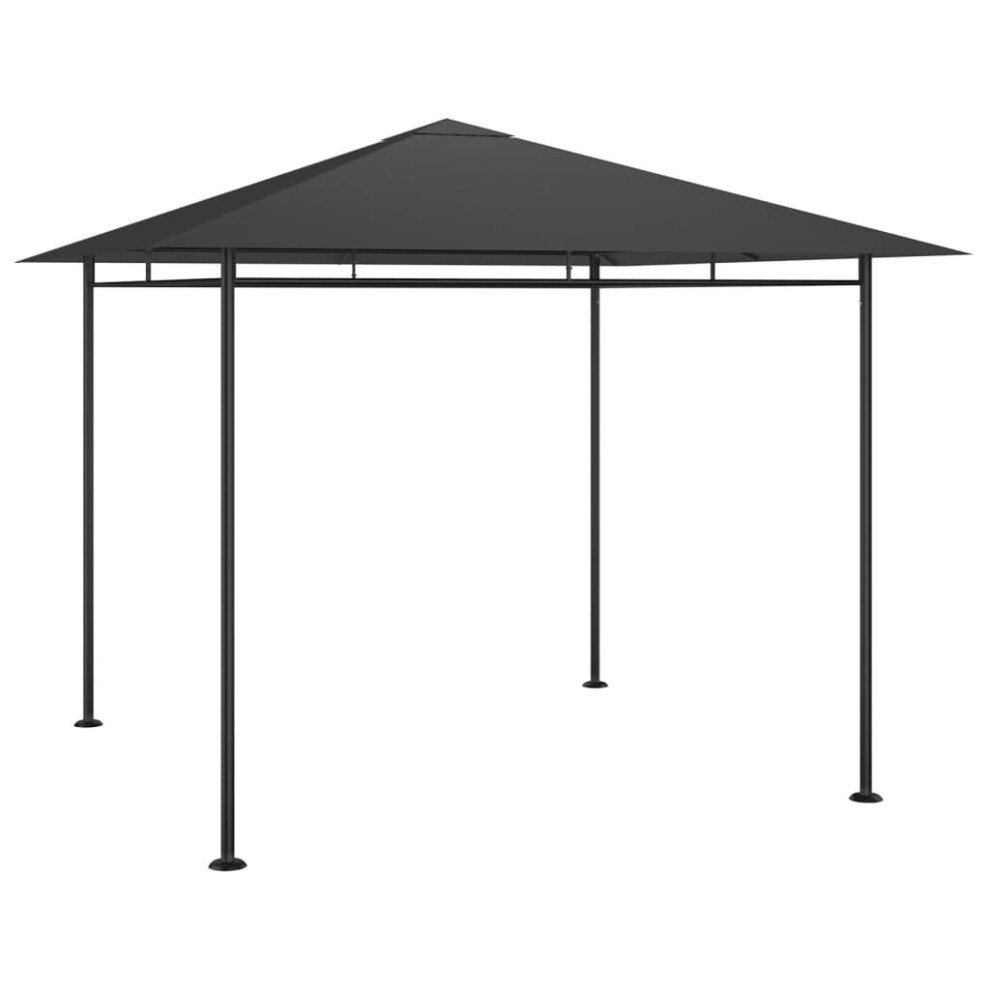 vidaXL Gazebo 3x3x2.7 m Anthracite 180 g/mÂ² Outdoor Living Structure Canopy