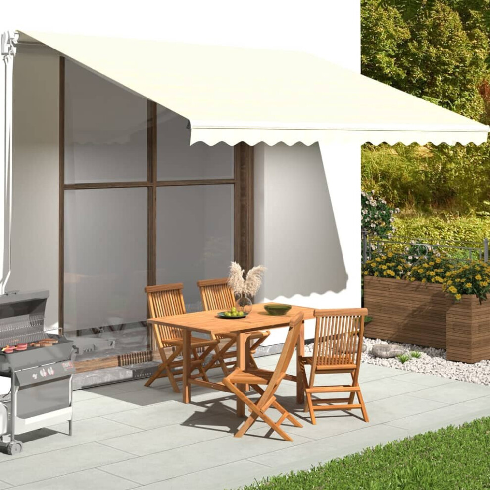 Vidaxl Replacement Fabric For Awning 4.5X3.5 M Outdoor Canopy Sunshade Cream