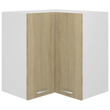 vidaXL Hanging Corner Cabinet Sonoma Oak Engineered Wood Furniture Cabinet