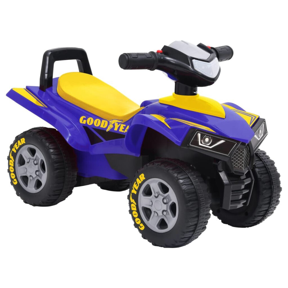 vidaXL Children's Ride-on Quad Good Year Blue for Baby kids Vehicles Car Toy 