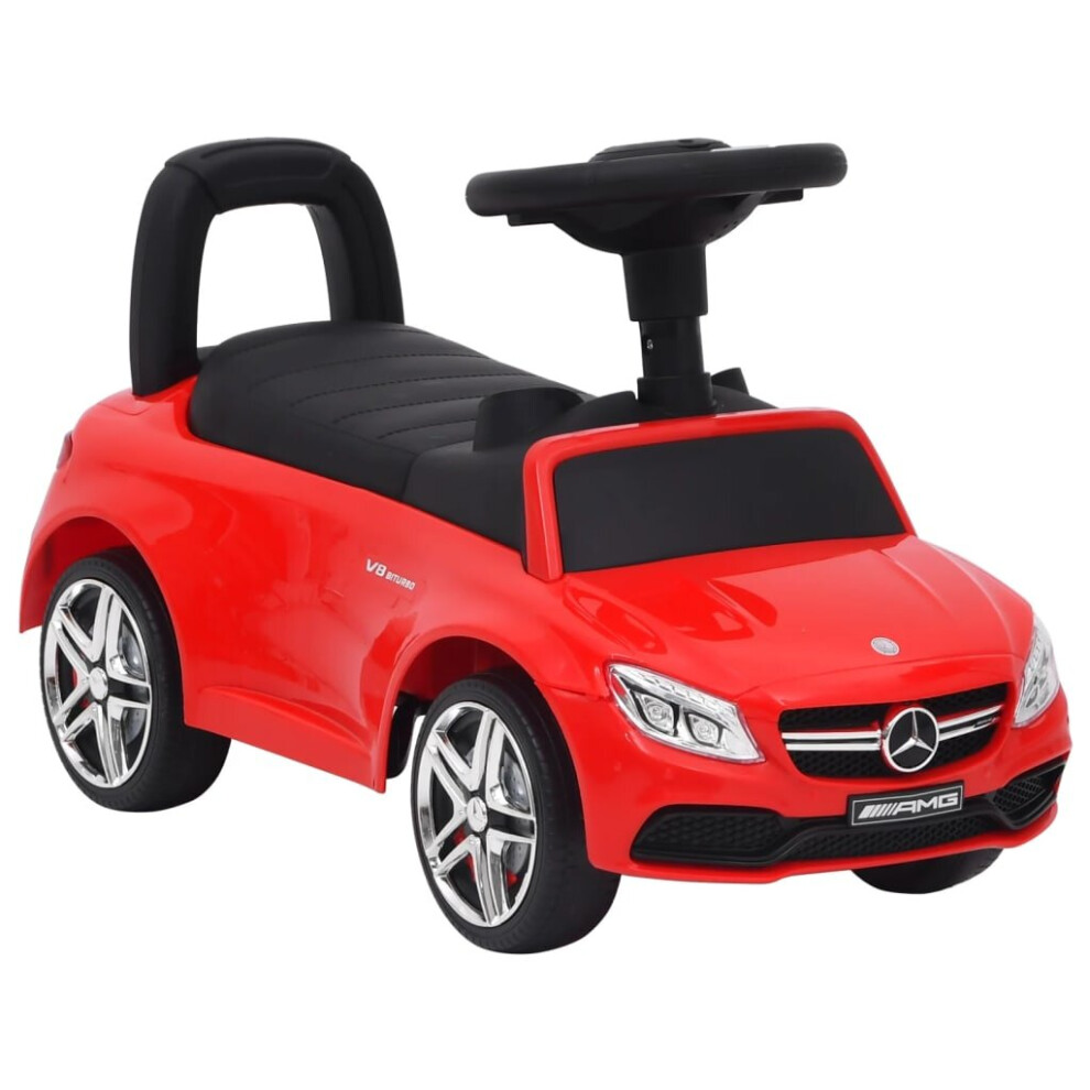 vidaXL Step Car Mercedes-Benz C63 Red Ride-on Baby Children Walk Car Toy