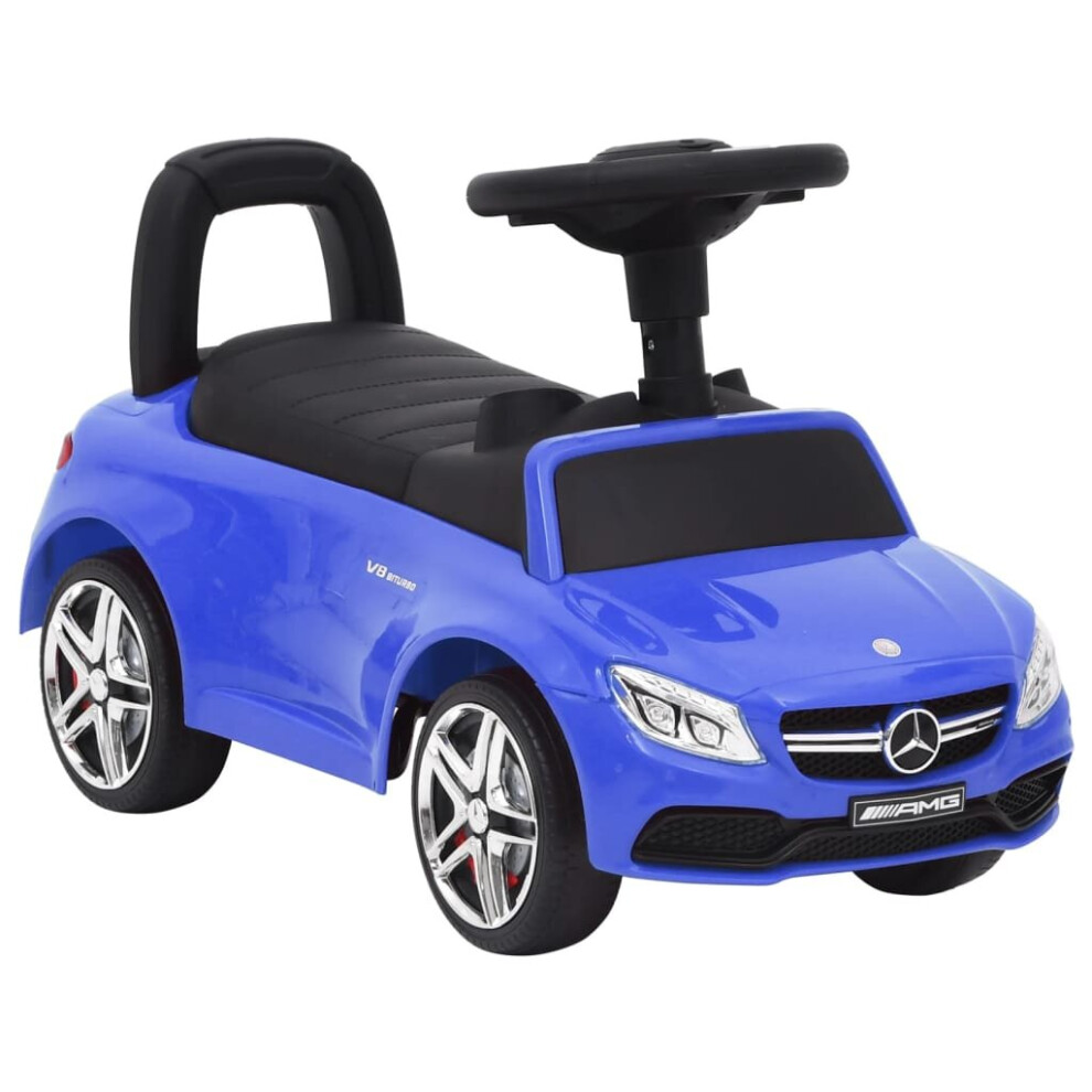 vidaXL Step Car Mercedes-Benz C63 Blue Ride-on Baby Children Walk Car Toy