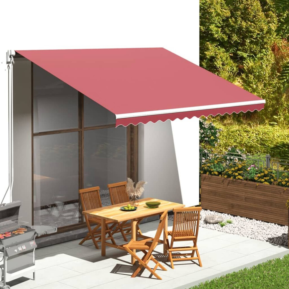 vidaXL Replacement Fabric for Awning Burgundy Red 4x3 m Outdoor Patio Canopy