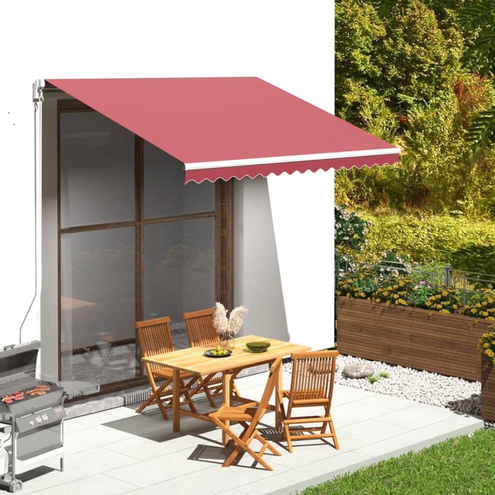 vidaXL Replacement Fabric for Awning Burgundy Red 3.5x2.5 m Outdoor Canopy