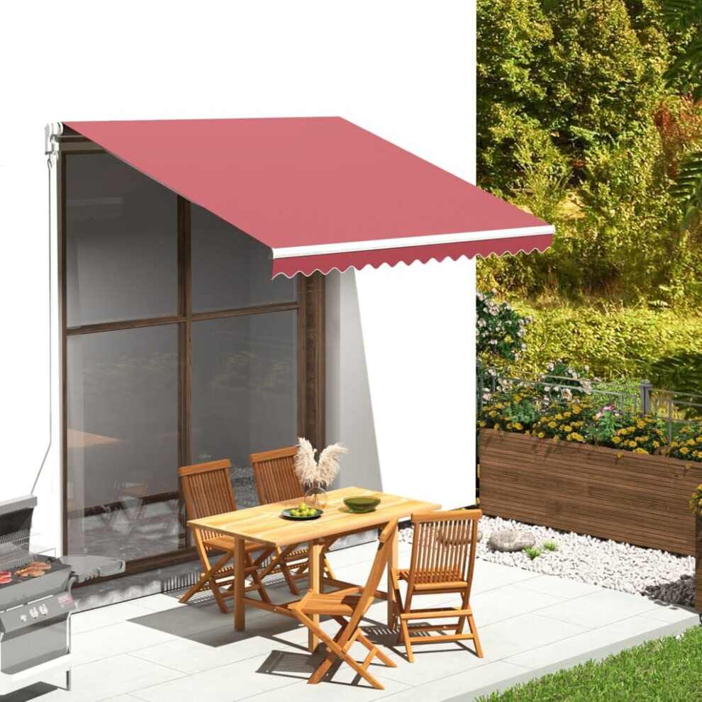 vidaXL Replacement Fabric for Awning Burgundy Red 3x2.5 m Outdoor Patio Canopy