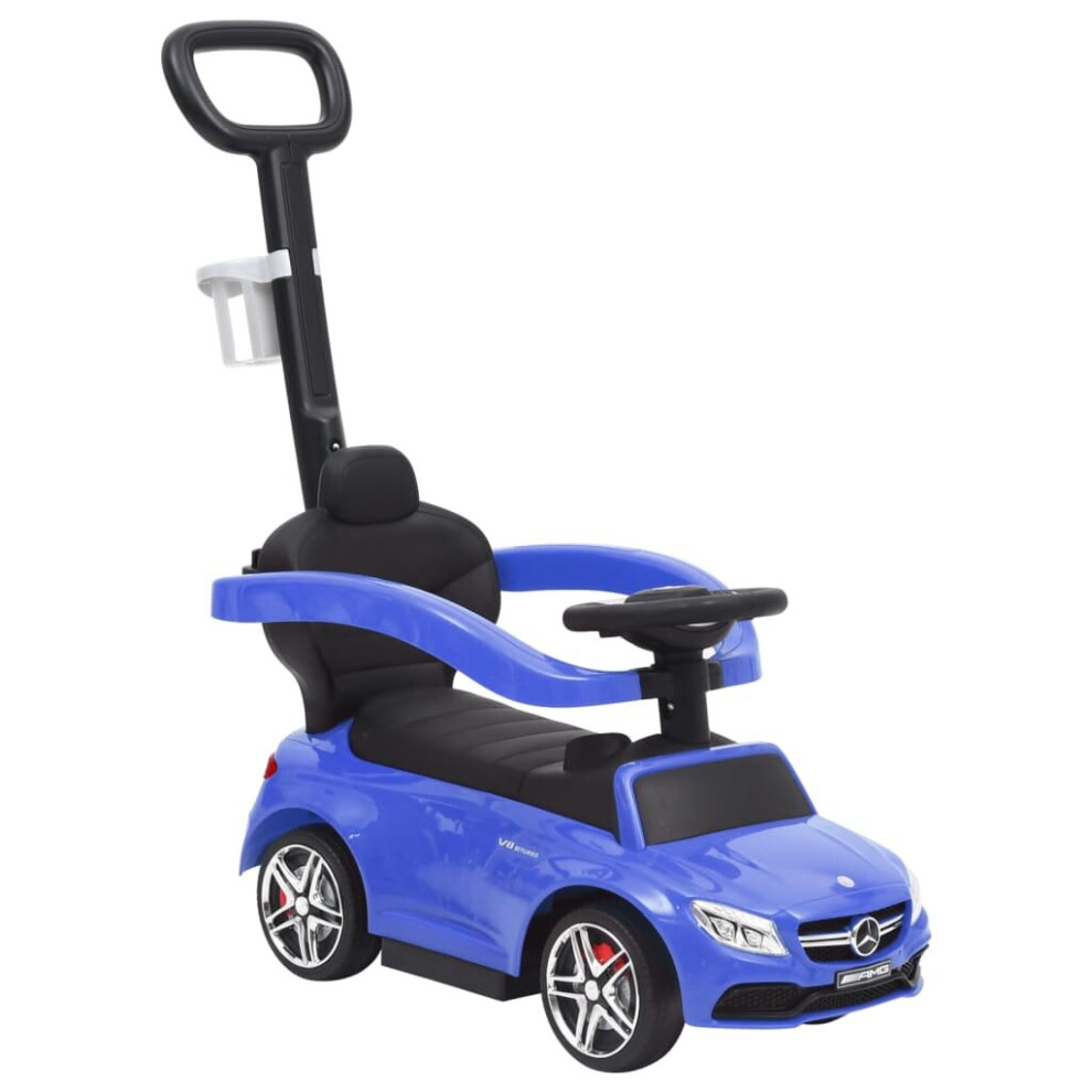 vidaXL Push Walk Car Mercedes-Benz C63 Blue Ride-on Baby Children Car Toy