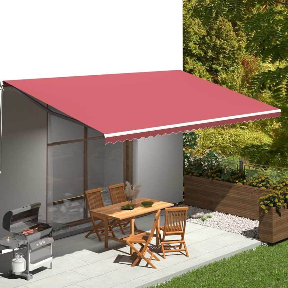Vidaxl Replacement Fabric For Awning 6X3 M Outdoor Patio Canopy Burgundy/Red