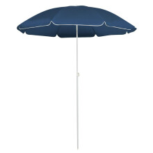 vidaXL Garden Parasol with Steel Pole Sunshade Outdoor Umbrella Canopy Blue