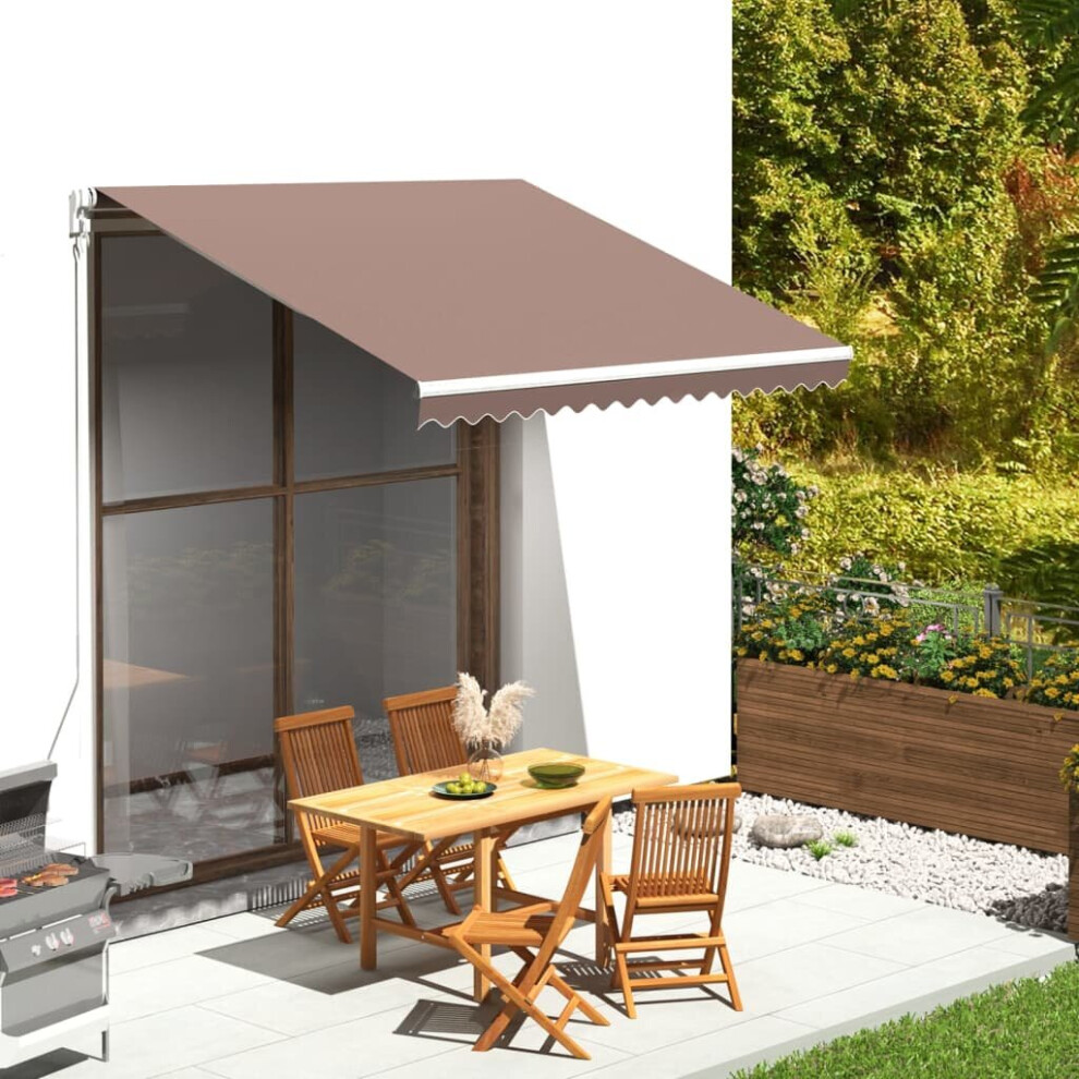 Vidaxl Replacement Fabric For Awning 3X2.5 M Outdoor Canopy Sunshade Brown