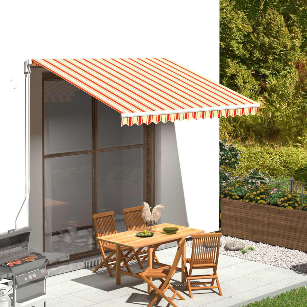 Vidaxl Replacement Fabric For Awning And 3.5X2.5 M Lawn Canopy Yellow/Orange
