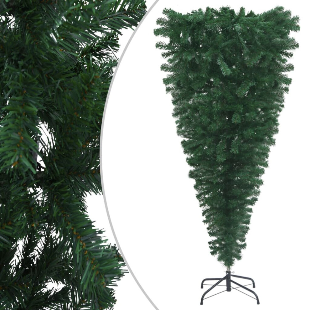 B&Q - Upside-Down Artificial Christmas Tree With Stand Green 180 Cm - Image 2