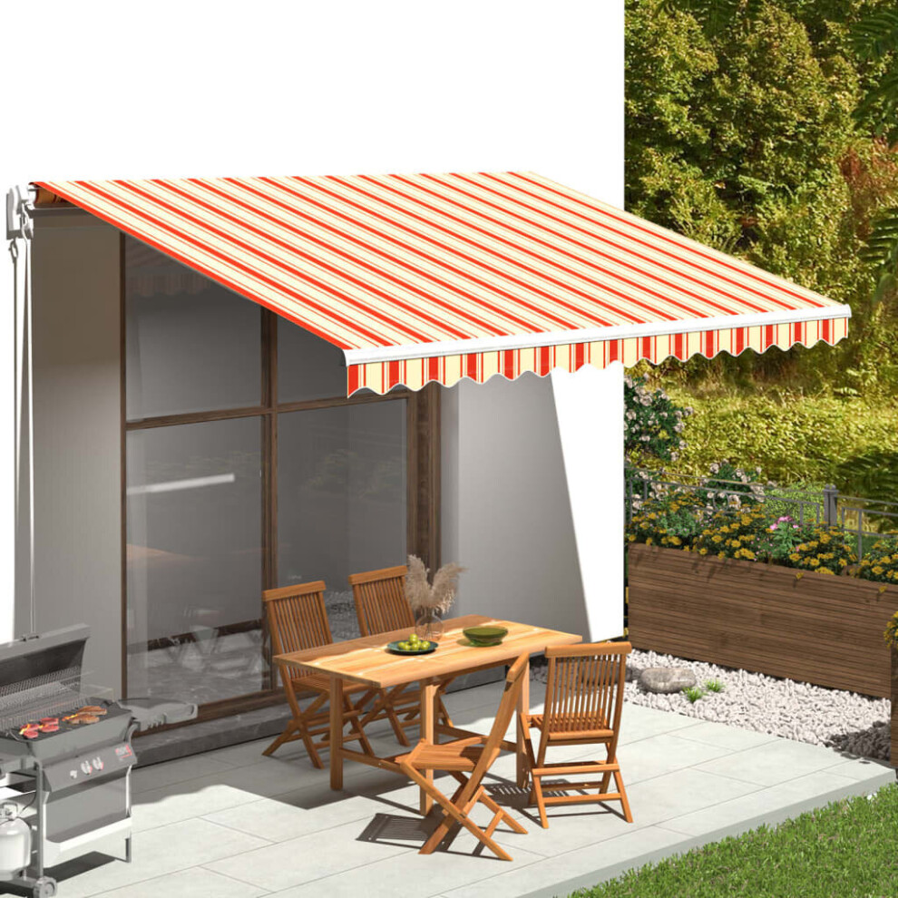 Vidaxl Replacement Fabric For Awning And 4.5X3.5 M Lawn Canopy Yellow/Orange