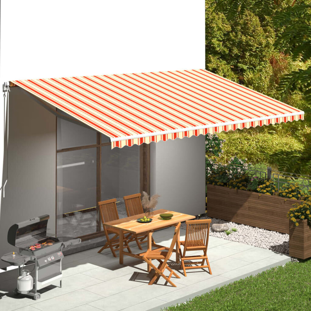 Vidaxl Replacement Fabric For Awning And 6X3 M Outdoor Canopy Yellow/Orange