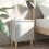 VidaXL vidaXL Bed Cabinet with Solid Wood Legs Concrete Grey Side Table Nightstand 1
