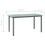 VidaXL vidaXL Gartentisch Hellgrau 150x90x74 cm Aluminium und Glas 5