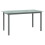 VidaXL vidaXL Gartentisch Hellgrau 150x90x74 cm Aluminium und Glas 1