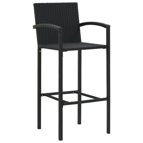 VidaXL vidaXL 5-tlg. Gartenbar-Set Schwarz 2