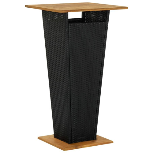 VidaXL vidaXL 5-tlg. Gartenbar-Set Schwarz 1