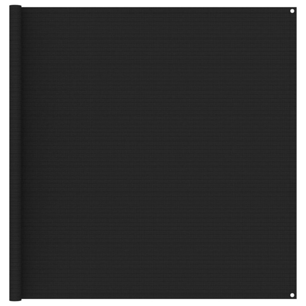 vidaXL Tent Carpet 250x200 cm Black Patio Carpet Camping Accessories Rug Set