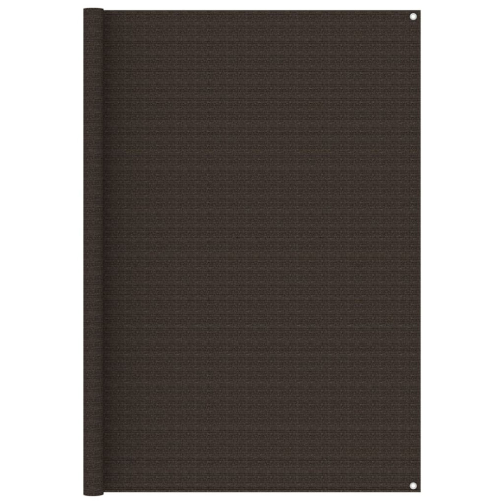 Vidaxl Tent Carpet 200X400 Cm Brown Camping Rug Tent Accessories Patio Carpet