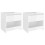 VidaXL vidaXL 2x Bedside Cabinets High Gloss White Engineered Wood Nightstand Drawer 1