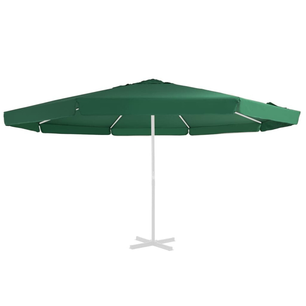 vidaXL Replacement Fabric for Outdoor Parasol Green 500 cm Umbrella Cloth