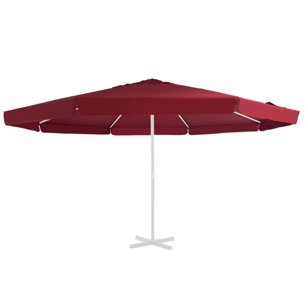 vidaXL Replacement Fabric for Outdoor Parasol Bordeaux Red 500 cm Accessory