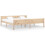 VidaXL vidaXL Solid Pinewood Bed Frame 200x200 cm Bedroom Wooden Bed Base Bedstead 1