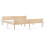 VidaXL vidaXL Solid Pinewood Bed Frame 200x200 cm Bedroom Wooden Bed Base Bedstead 6