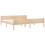 VidaXL vidaXL Solid Pinewood Bed Frame 200x200 cm Bedroom Wooden Bed Base Bedstead 2