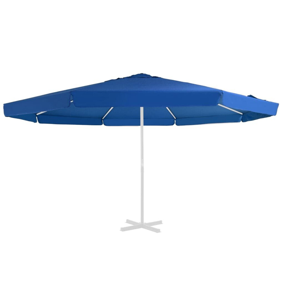 vidaXL Replacement Fabric for Outdoor Parasol Azure Blue 500 cm Umbrella Cloth