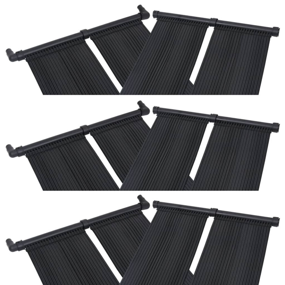 vidaXL 6x Solar Pool Heater Panel Swimming Pool Heating Mats Garden Outdoor