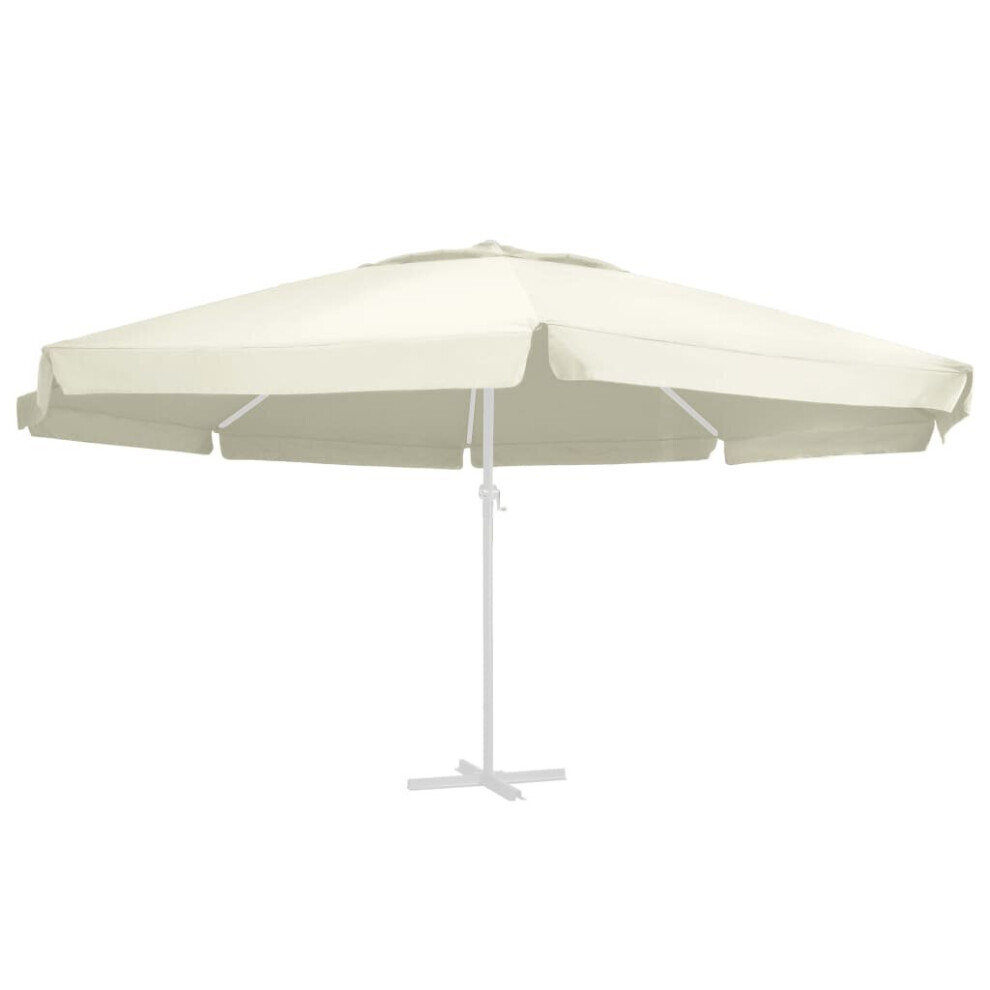 vidaXL Replacement Fabric for Outdoor Parasol Sand 600 cm Umbrella Top Cloth